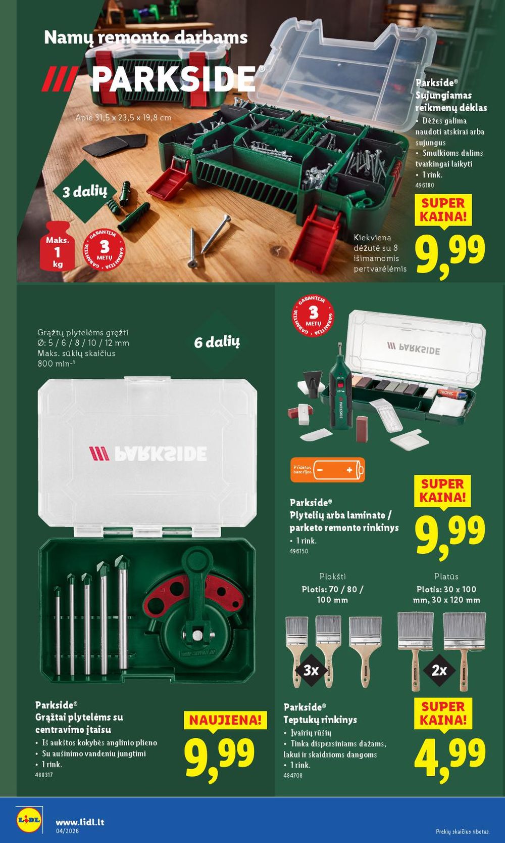 LIDL - Ne maisto prekių pasiūlymai (2026 01 19 - 2026 01 25) | 22