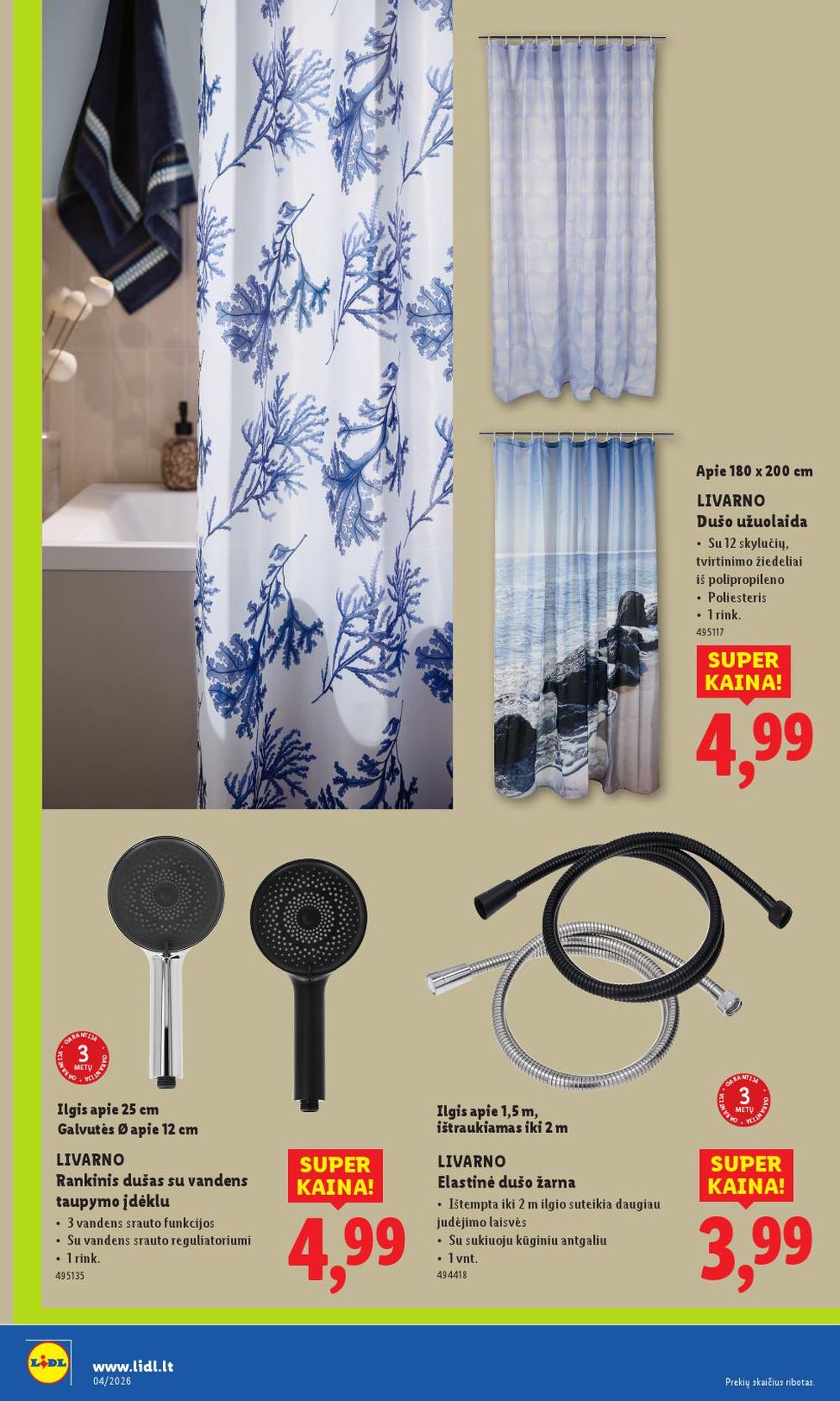 LIDL - Ne maisto prekių pasiūlymai (2026 01 19 - 2026 01 25) | 4