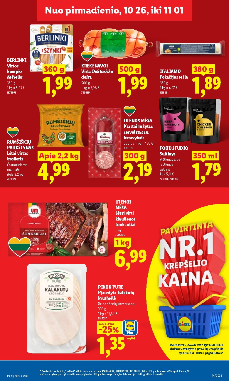 MAISTO PREKIŲ PASIŪLYMAI (2026-10-26 - 2026-11-01) | 13