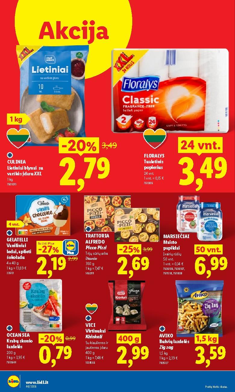 MAISTO PREKIŲ PASIŪLYMAI (2026-10-26 - 2026-11-01) | 14