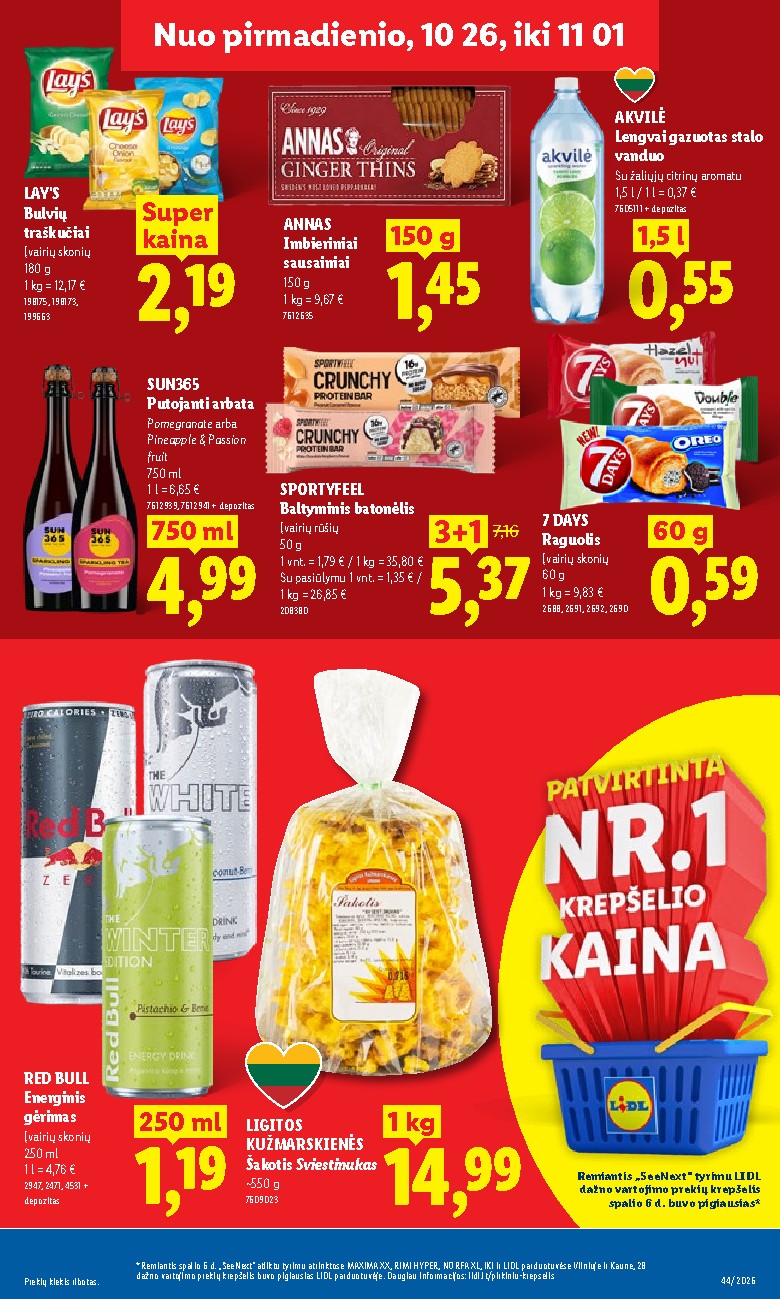 MAISTO PREKIŲ PASIŪLYMAI (2026-10-26 - 2026-11-01) | 15