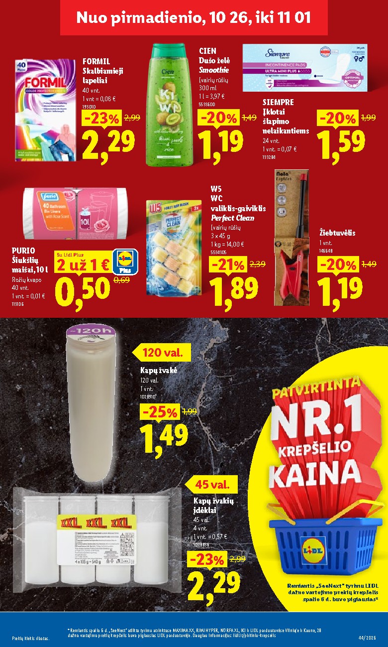 MAISTO PREKIŲ PASIŪLYMAI (2026-10-26 - 2026-11-01) | 19