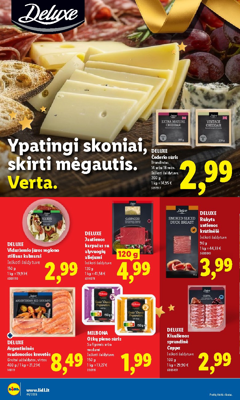 MAISTO PREKIŲ PASIŪLYMAI (2026-10-26 - 2026-11-01) | 24