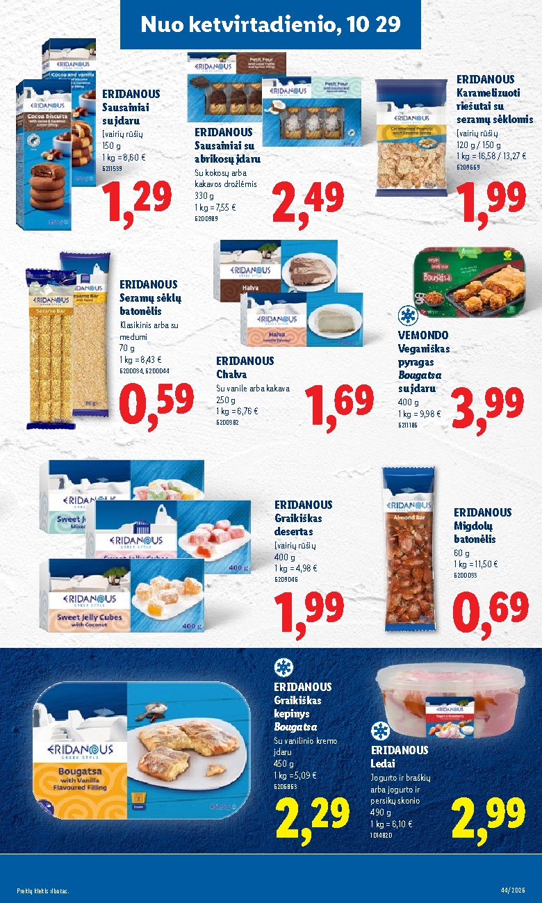 MAISTO PREKIŲ PASIŪLYMAI (2026-10-26 - 2026-11-01) | 33