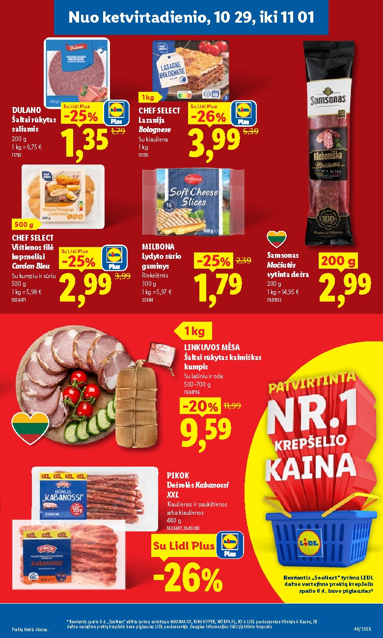 MAISTO PREKIŲ PASIŪLYMAI (2026-10-26 - 2026-11-01) | 37