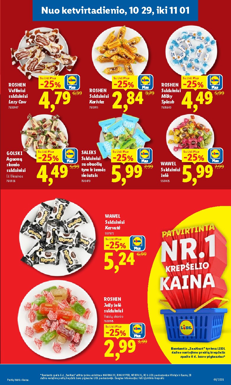 MAISTO PREKIŲ PASIŪLYMAI (2026-10-26 - 2026-11-01) | 39