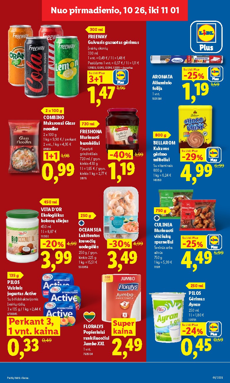 MAISTO PREKIŲ PASIŪLYMAI (2026-10-26 - 2026-11-01) | 5