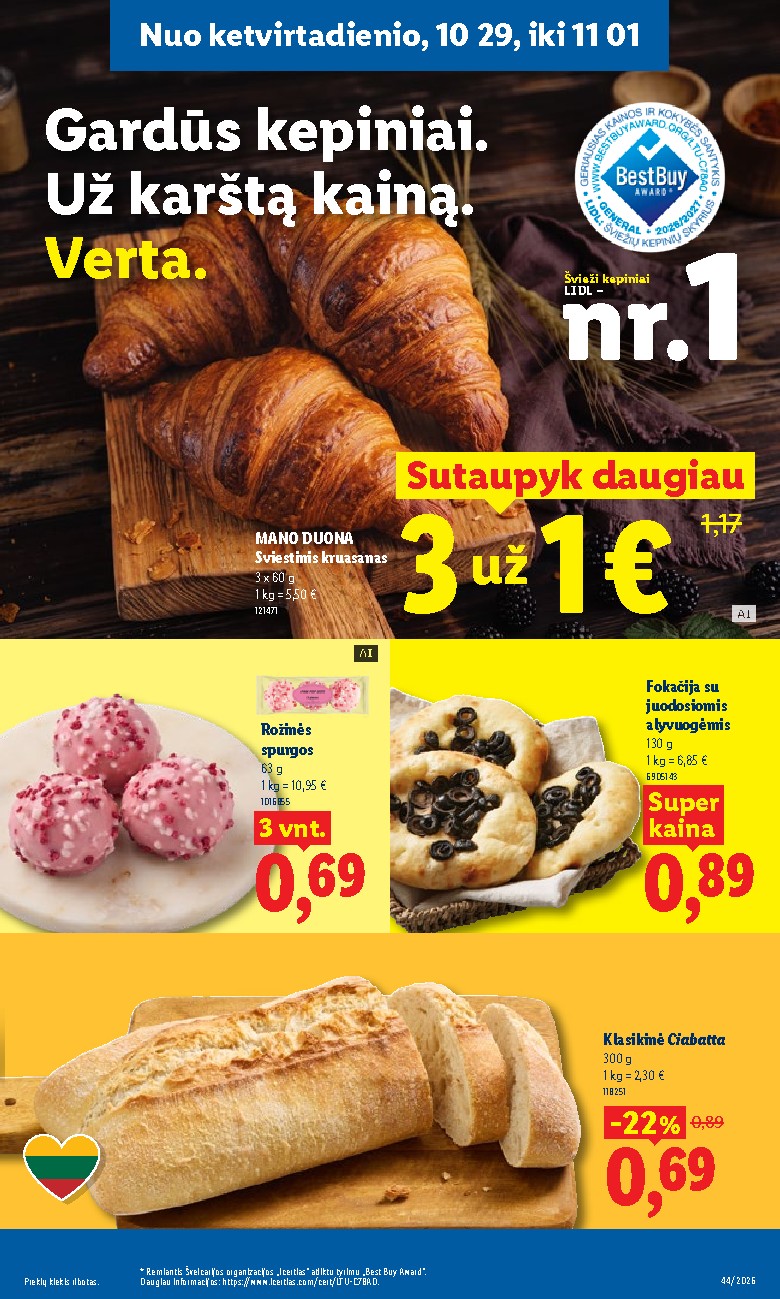 MAISTO PREKIŲ PASIŪLYMAI (2026-10-26 - 2026-11-01) | 41
