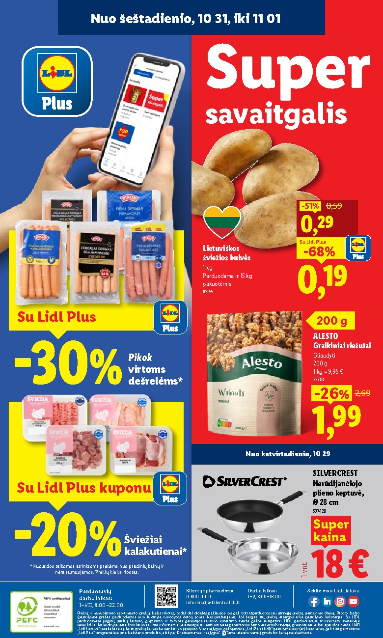 MAISTO PREKIŲ PASIŪLYMAI (2026-10-26 - 2026-11-01) | 46