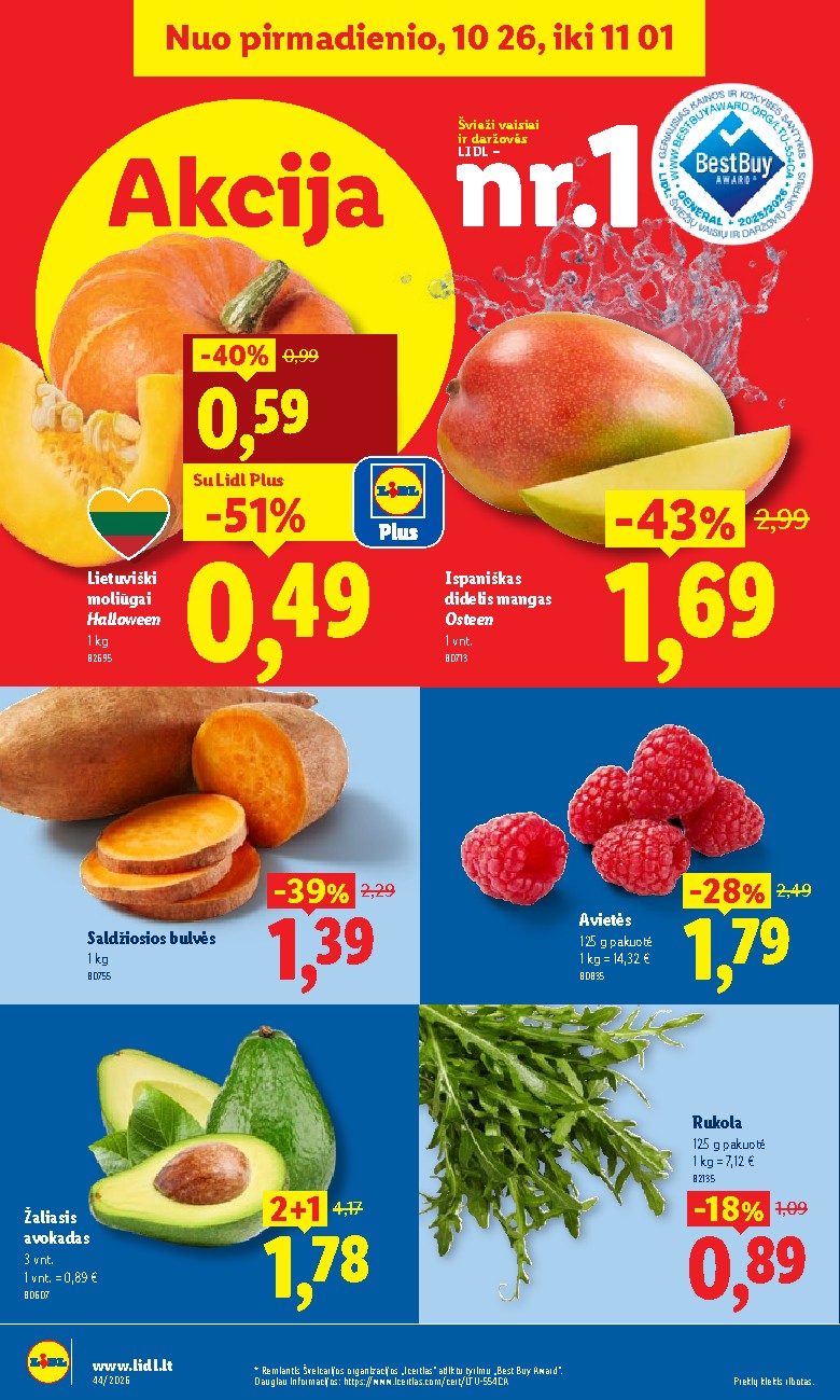 MAISTO PREKIŲ PASIŪLYMAI (2026-10-26 - 2026-11-01) | 6