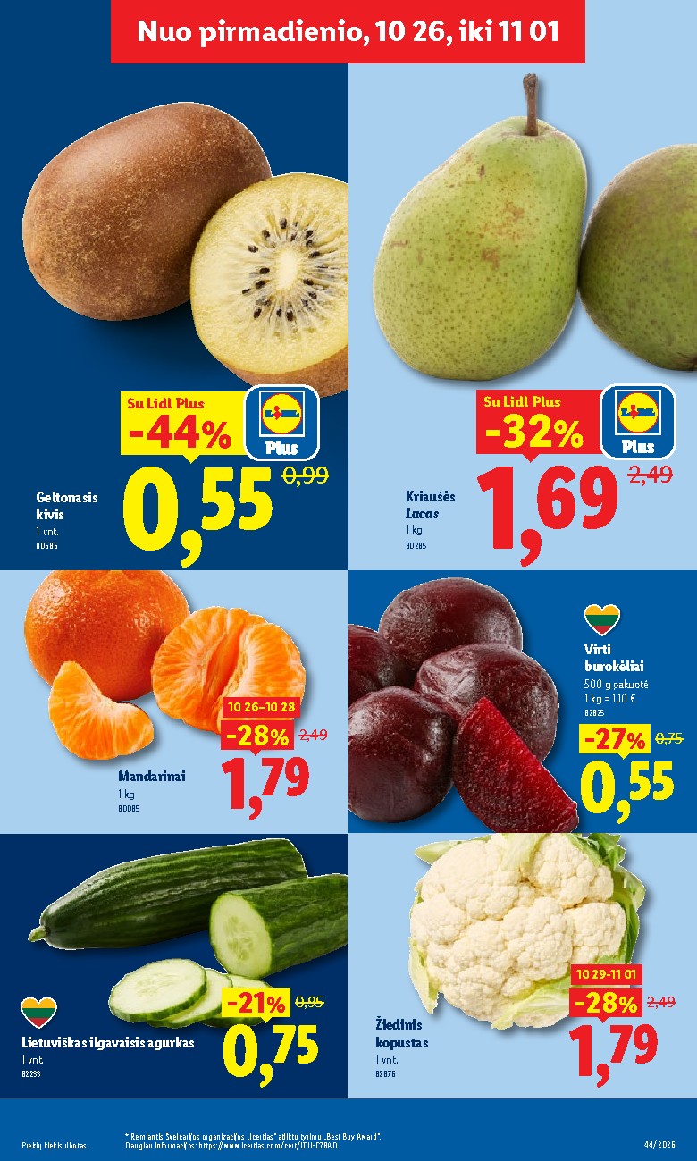 MAISTO PREKIŲ PASIŪLYMAI (2026-10-26 - 2026-11-01) | 7