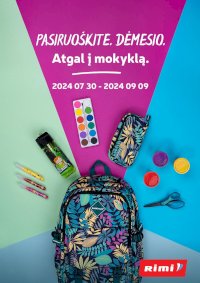 RIMI - Atgal į mokyklą! (2024 07 30 - 2024 09 09)