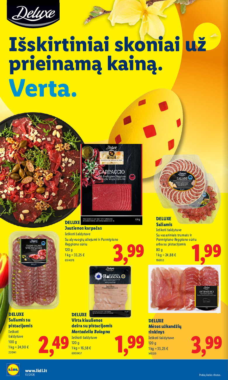 MAISTO PREKIŲ PASIŪLYMAI (2026-03-23 - 2026-03-29) | 12