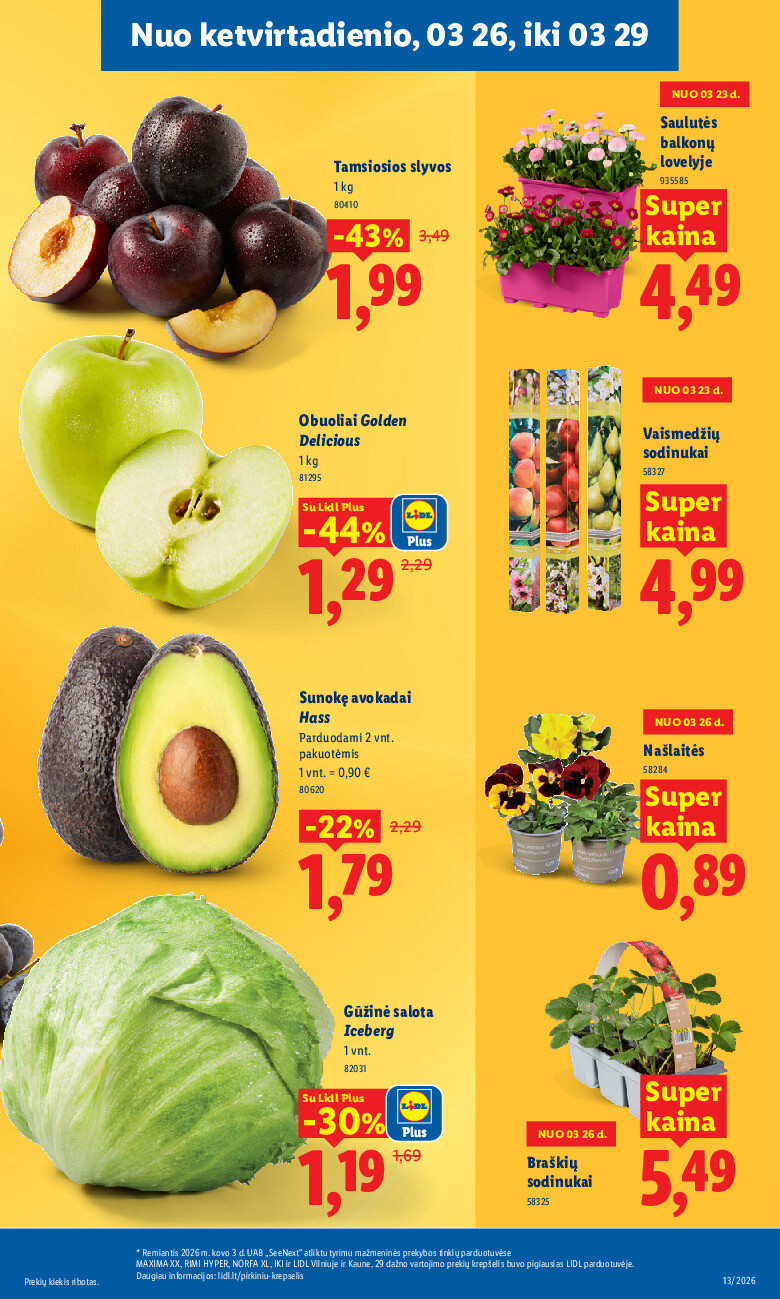 MAISTO PREKIŲ PASIŪLYMAI (2026-03-23 - 2026-03-29) | 31