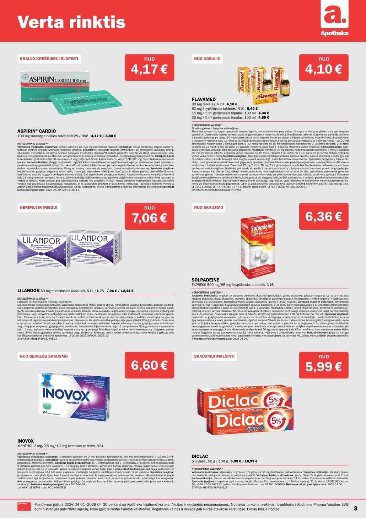 APOTHEKA (2026 04 01 - 2026 04 30) | 2