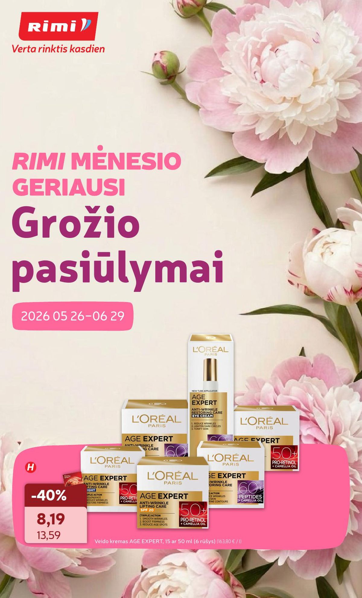 RIMI - GROŽIO prekių katalogas (2026 05 26 - 2026 06 29) | 1