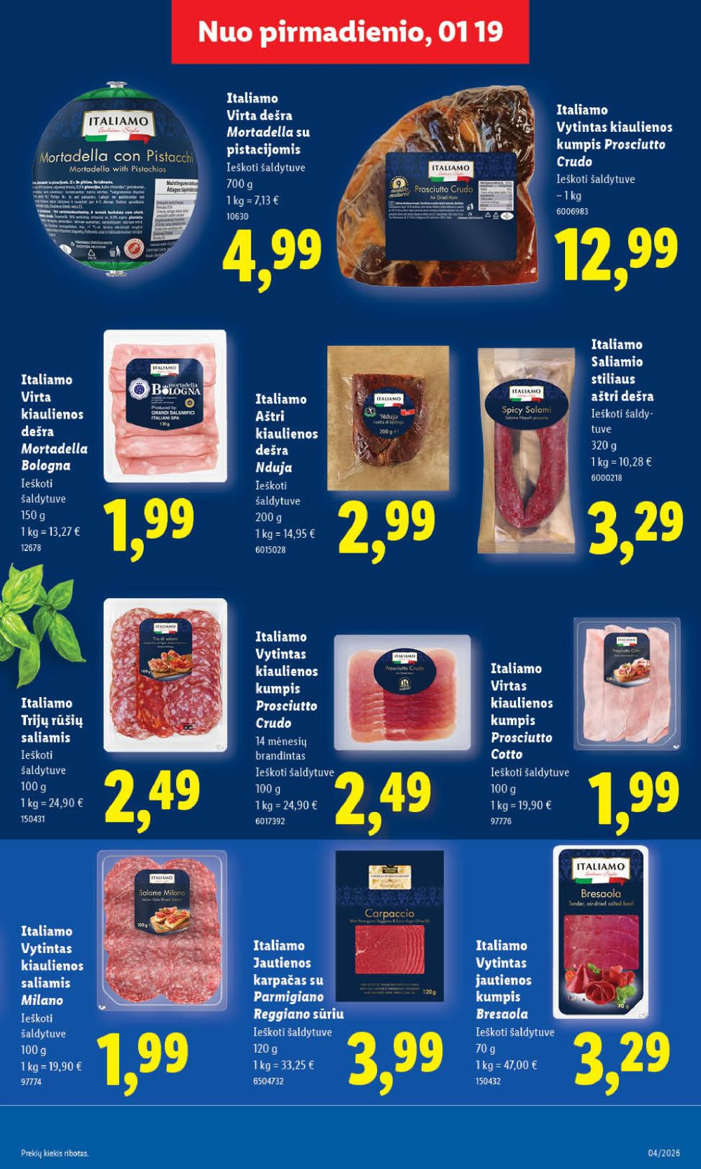 LIDL - Maisto prekių pasiūlymai (2026 01 19 - 2026 01 25) | 11