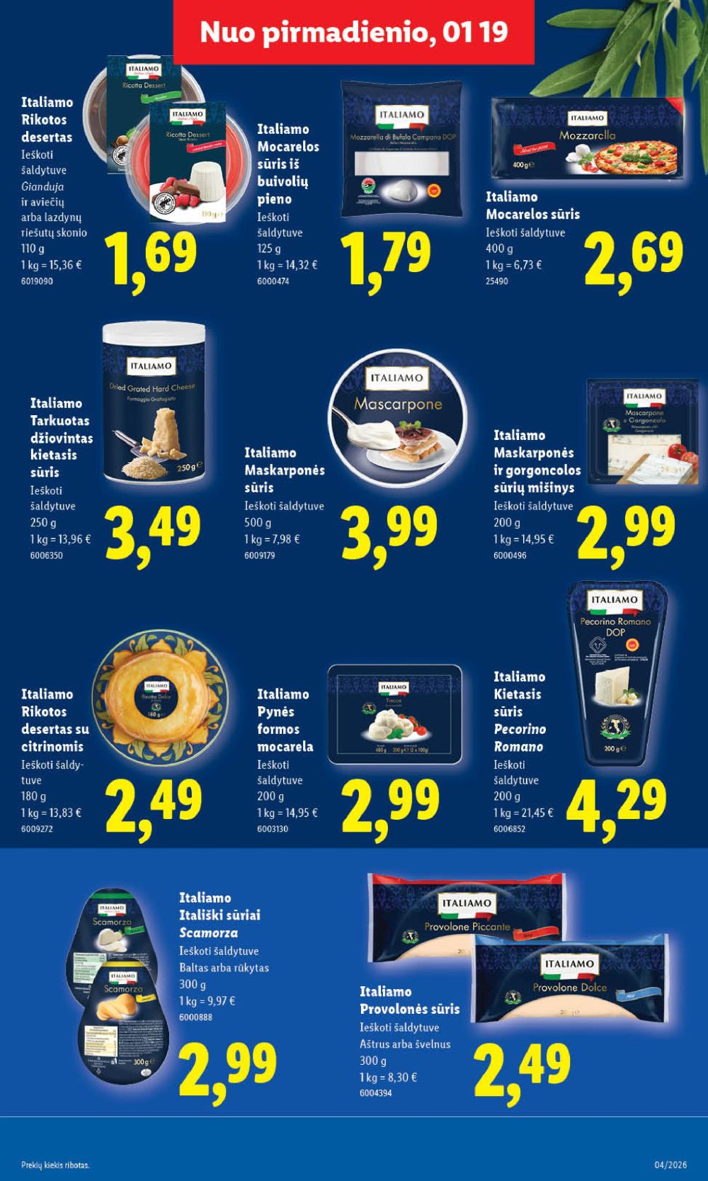 LIDL - Maisto prekių pasiūlymai (2026 01 19 - 2026 01 25) | 13