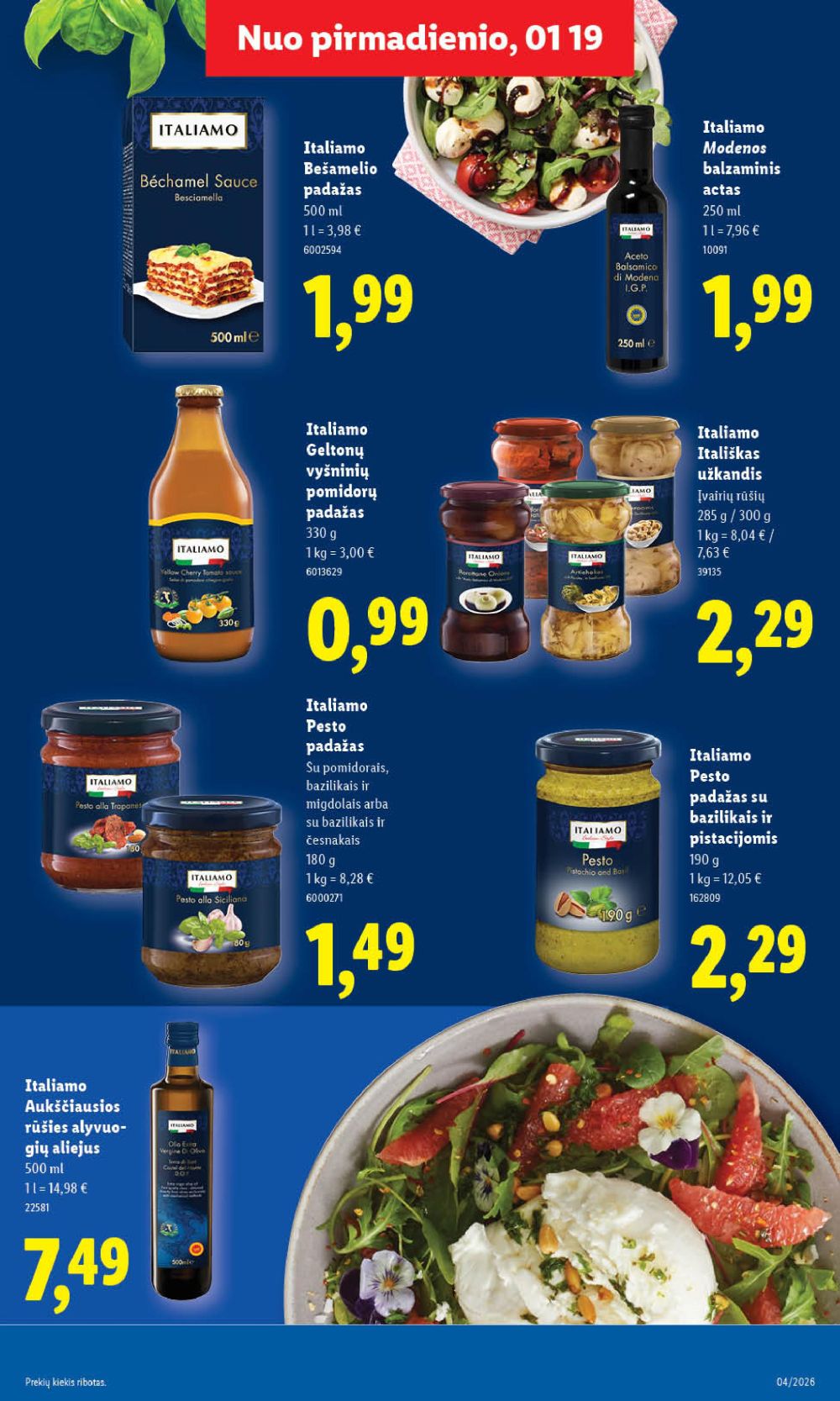 LIDL - Maisto prekių pasiūlymai (2026 01 19 - 2026 01 25) | 17