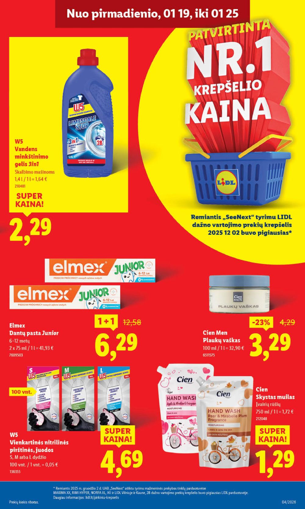 LIDL - Maisto prekių pasiūlymai (2026 01 19 - 2026 01 25) | 29