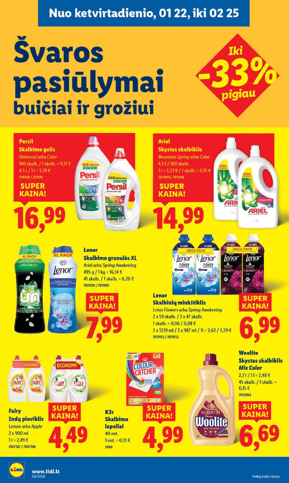 LIDL - Maisto prekių pasiūlymai (2026 01 19 - 2026 01 25) | 30