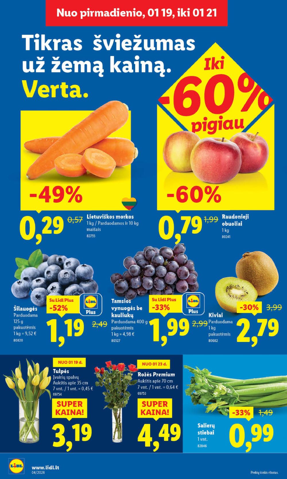 LIDL - Maisto prekių pasiūlymai (2026 01 19 - 2026 01 25) | 4