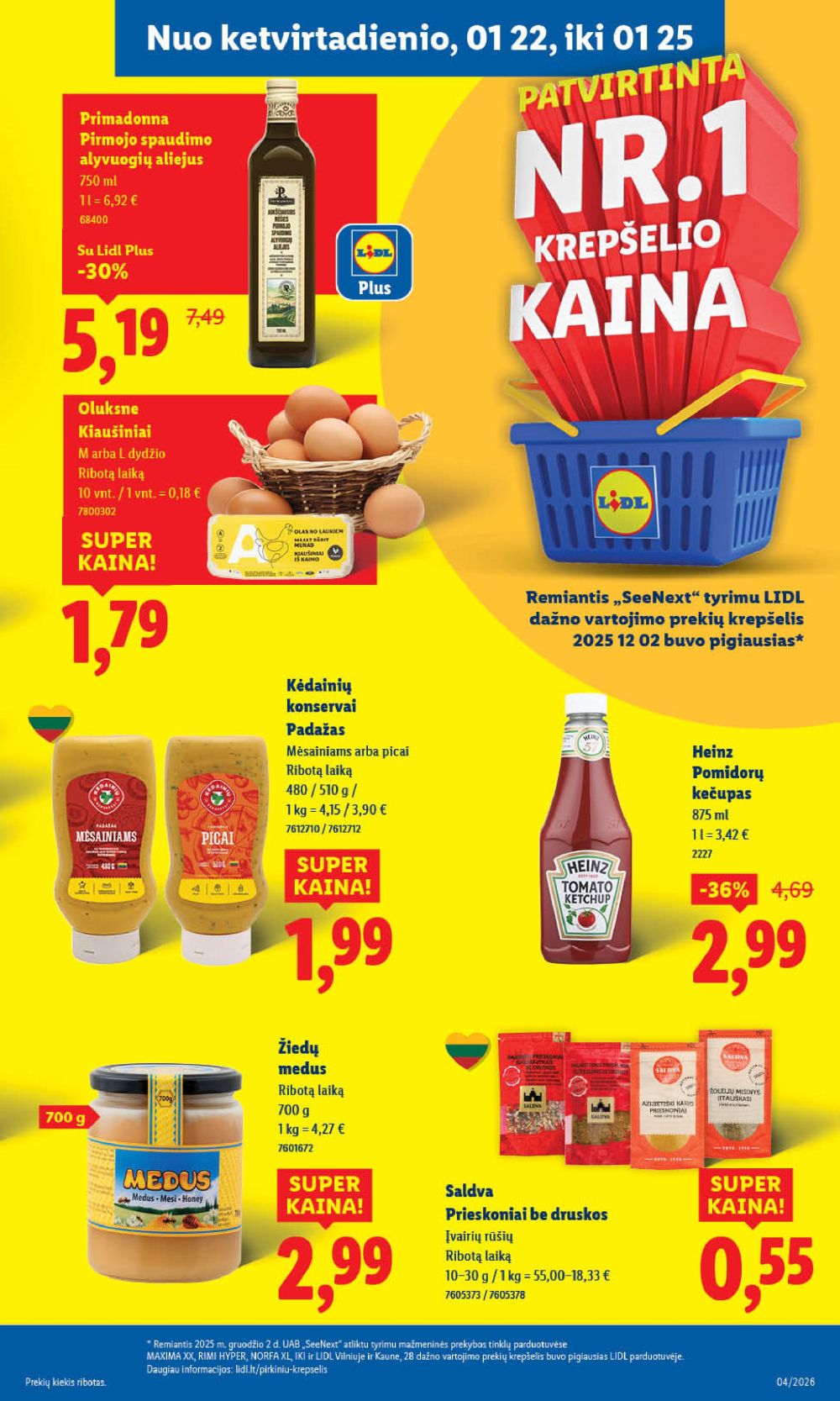 LIDL - Maisto prekių pasiūlymai (2026 01 19 - 2026 01 25) | 33
