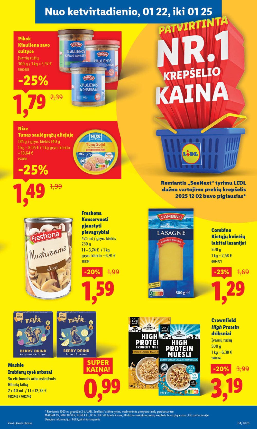 LIDL - Maisto prekių pasiūlymai (2026 01 19 - 2026 01 25) | 35