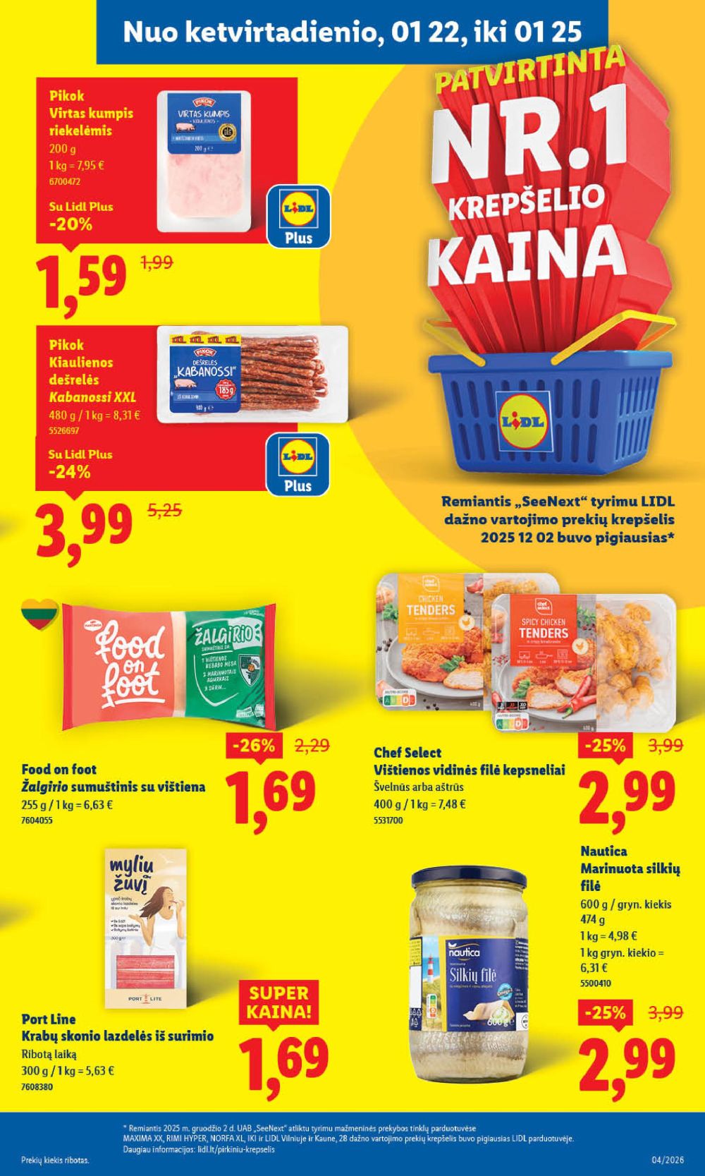 LIDL - Maisto prekių pasiūlymai (2026 01 19 - 2026 01 25) | 37