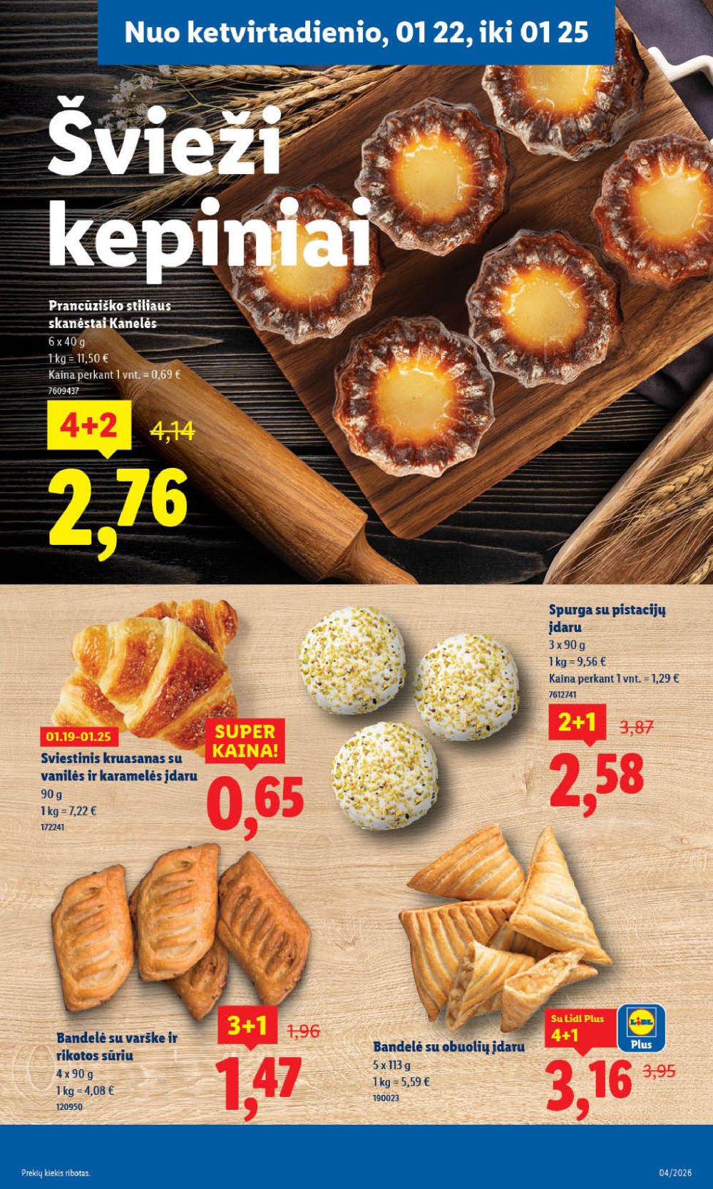 LIDL - Maisto prekių pasiūlymai (2026 01 19 - 2026 01 25) | 39