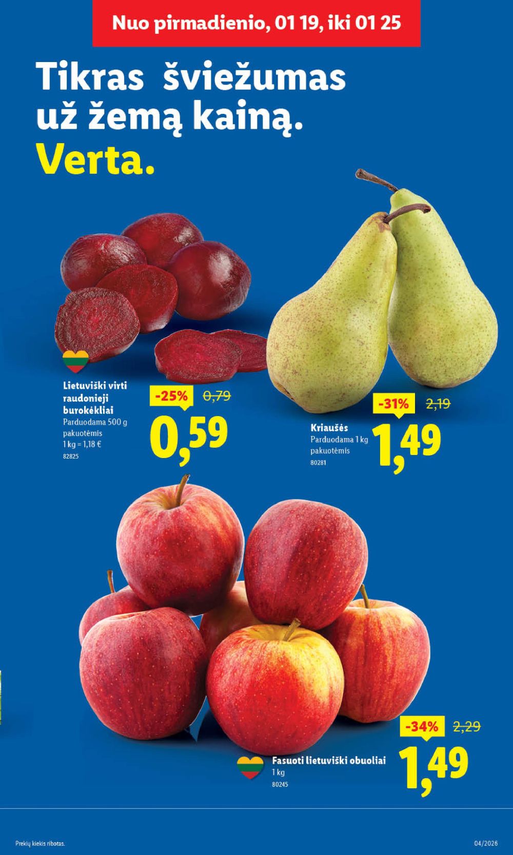 LIDL - Maisto prekių pasiūlymai (2026 01 19 - 2026 01 25) | 5