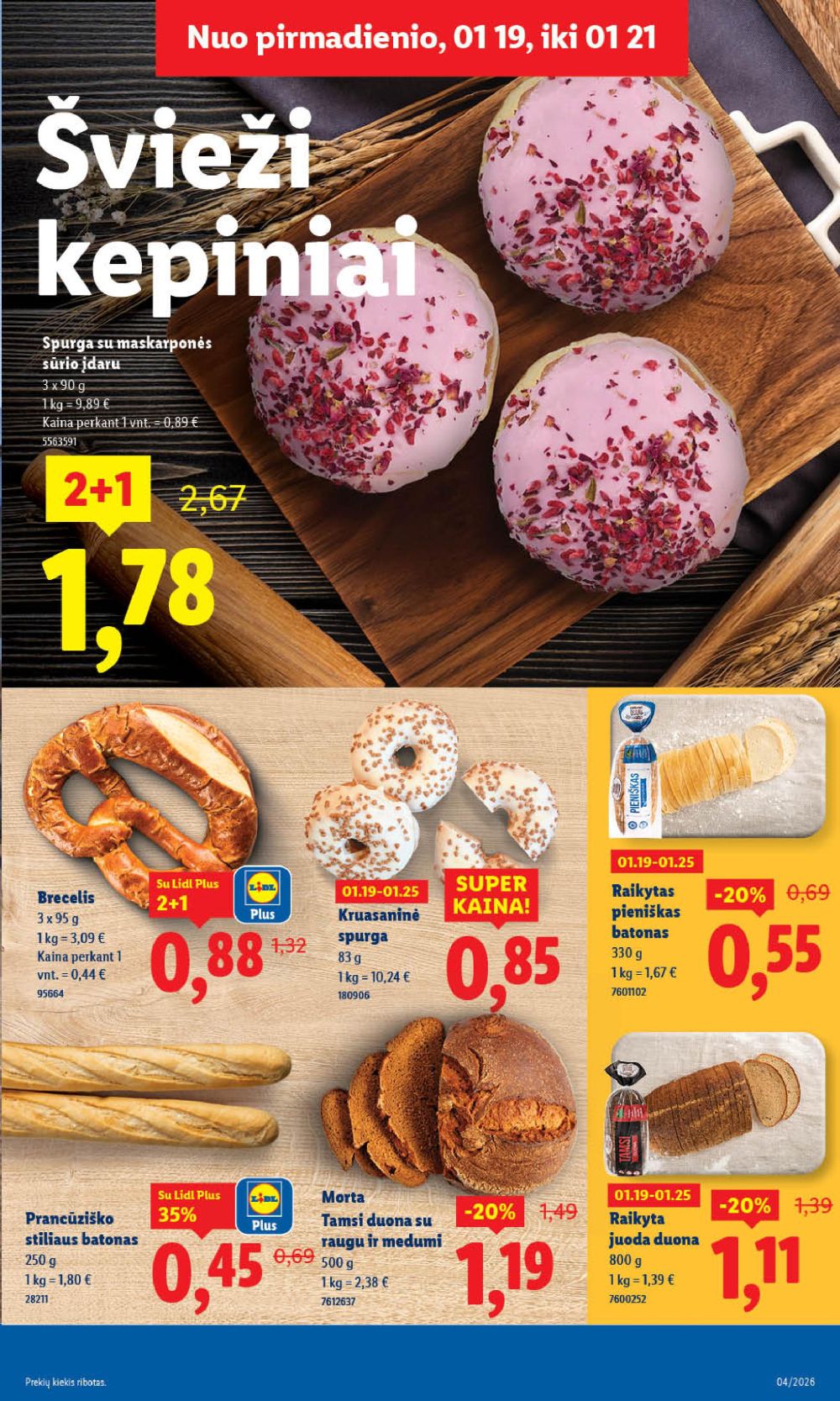 LIDL - Maisto prekių pasiūlymai (2026 01 19 - 2026 01 25) | 7