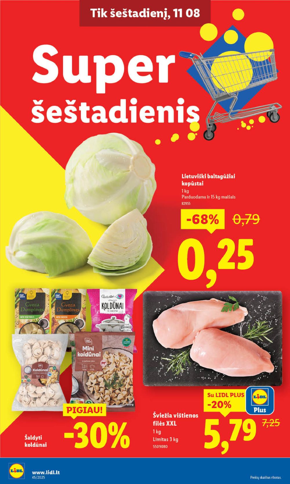 LIDL - Maisto prekių pasiūlymai (2025 11 06 - 2025 11 09) | 2