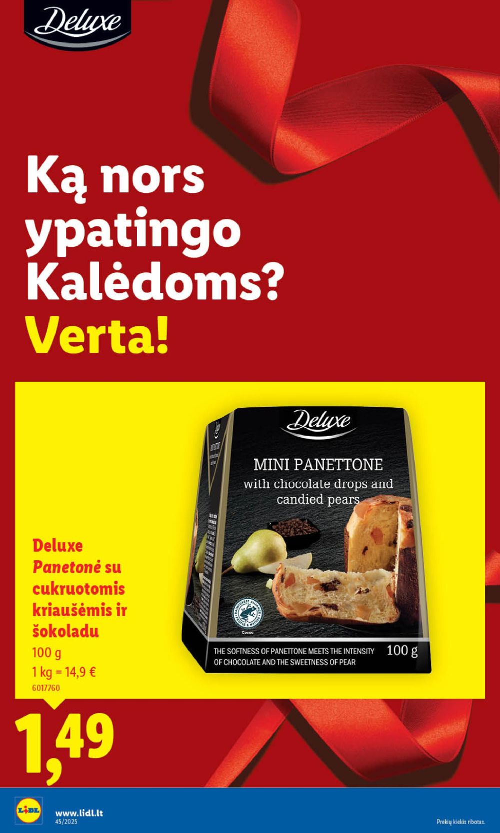 LIDL - Maisto prekių pasiūlymai (2025 11 06 - 2025 11 09) | 28