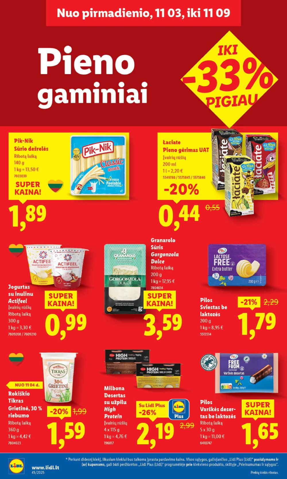 LIDL - Maisto prekių pasiūlymai (2025 11 06 - 2025 11 09) | 36