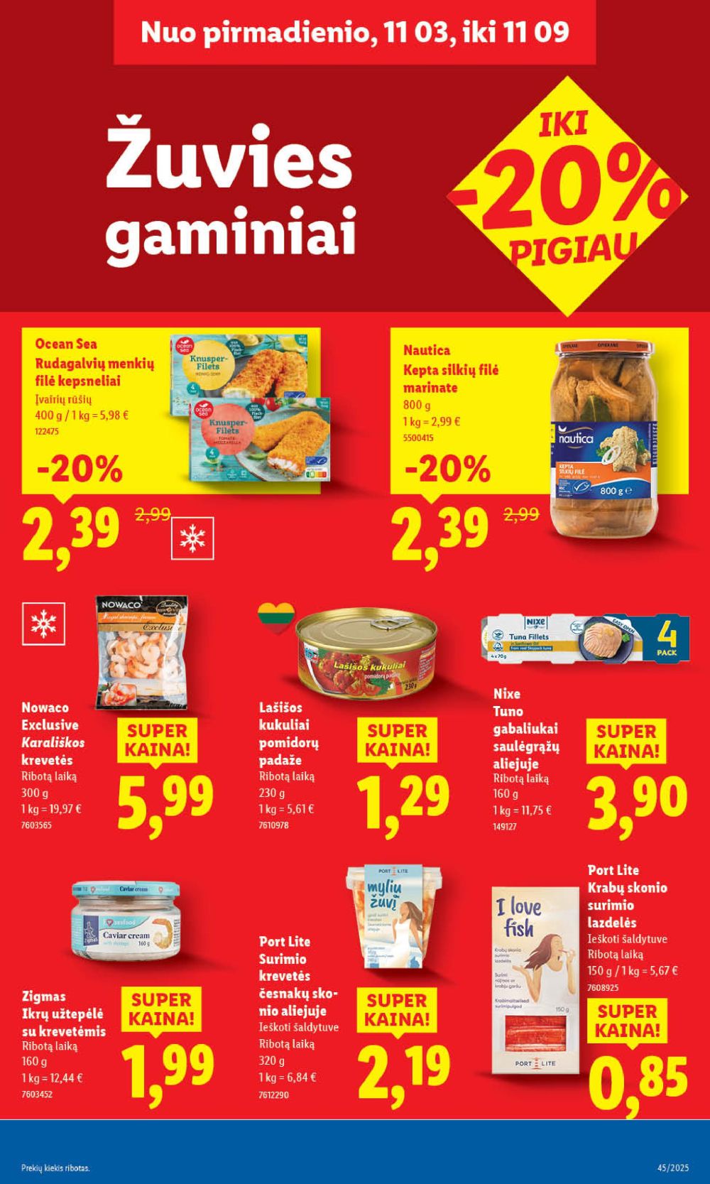 LIDL - Maisto prekių pasiūlymai (2025 11 06 - 2025 11 09) | 39