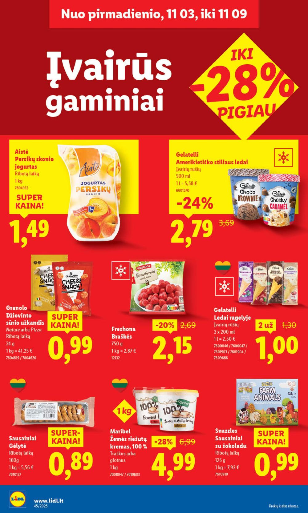 LIDL - Maisto prekių pasiūlymai (2025 11 06 - 2025 11 09) | 48