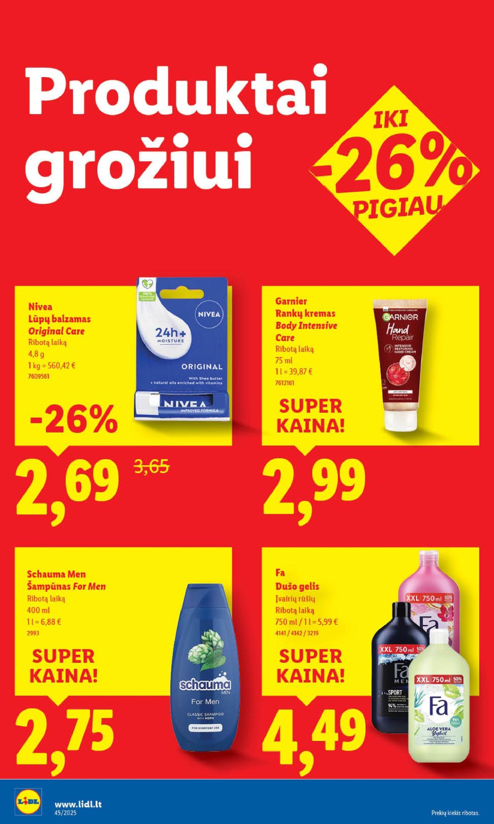 LIDL - Maisto prekių pasiūlymai (2025 11 06 - 2025 11 09) | 50