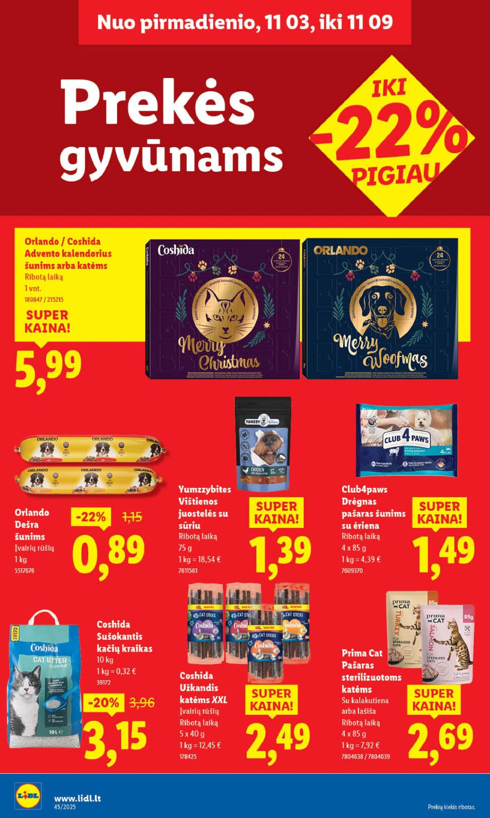 LIDL - Maisto prekių pasiūlymai (2025 11 06 - 2025 11 09) | 54