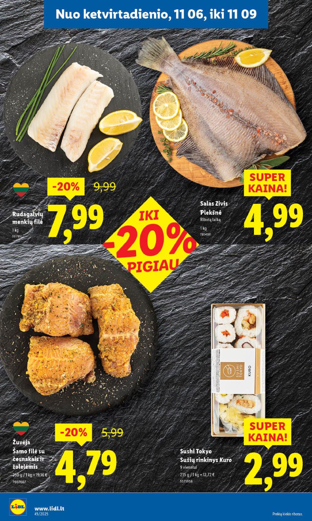 LIDL - Maisto prekių pasiūlymai (2025 11 06 - 2025 11 09) | 10