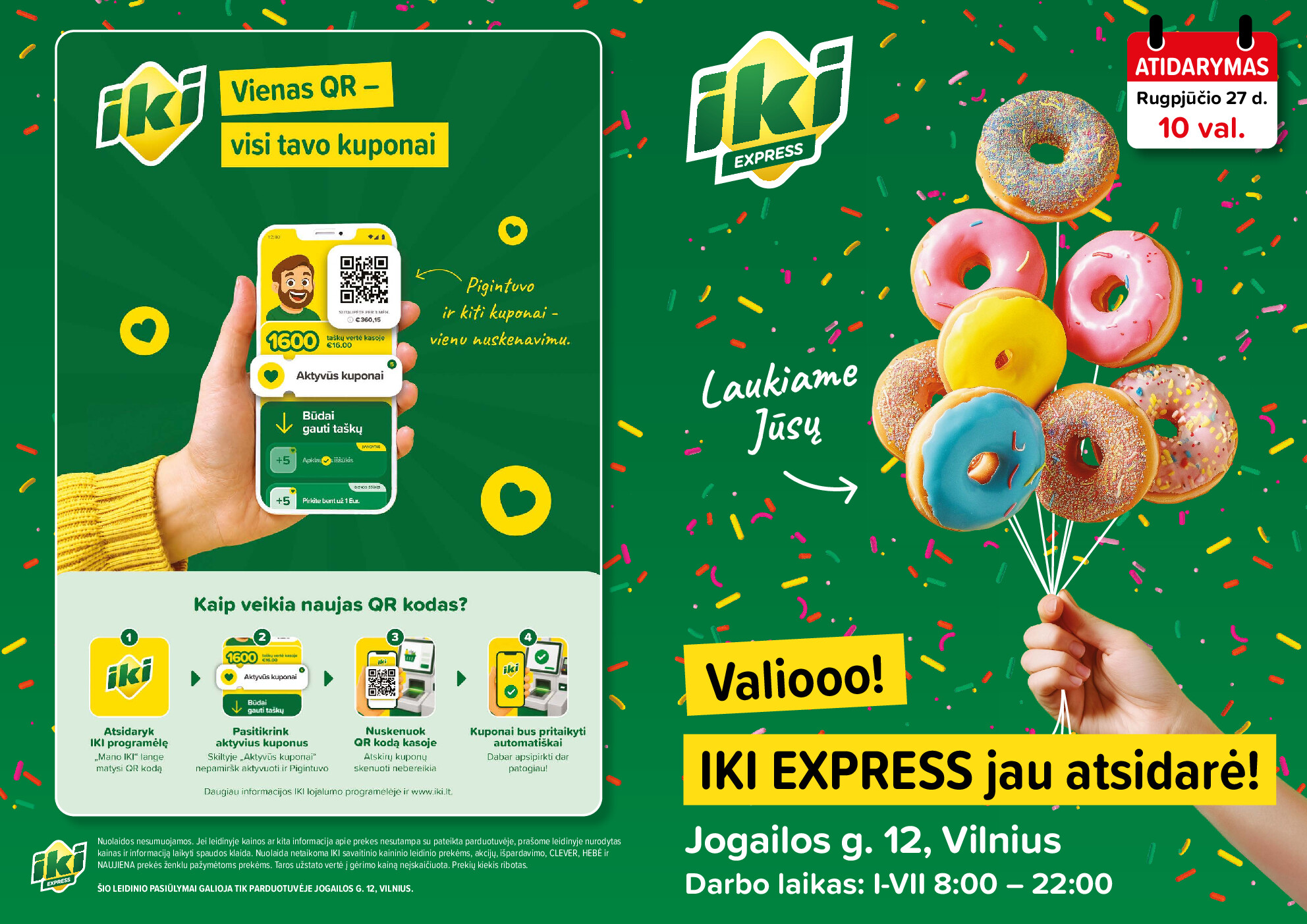 Specialūs pasiūlymai IKI Express Jogailos parduotuvės klientams (2026-08-27 - 2026-08-30) | 1