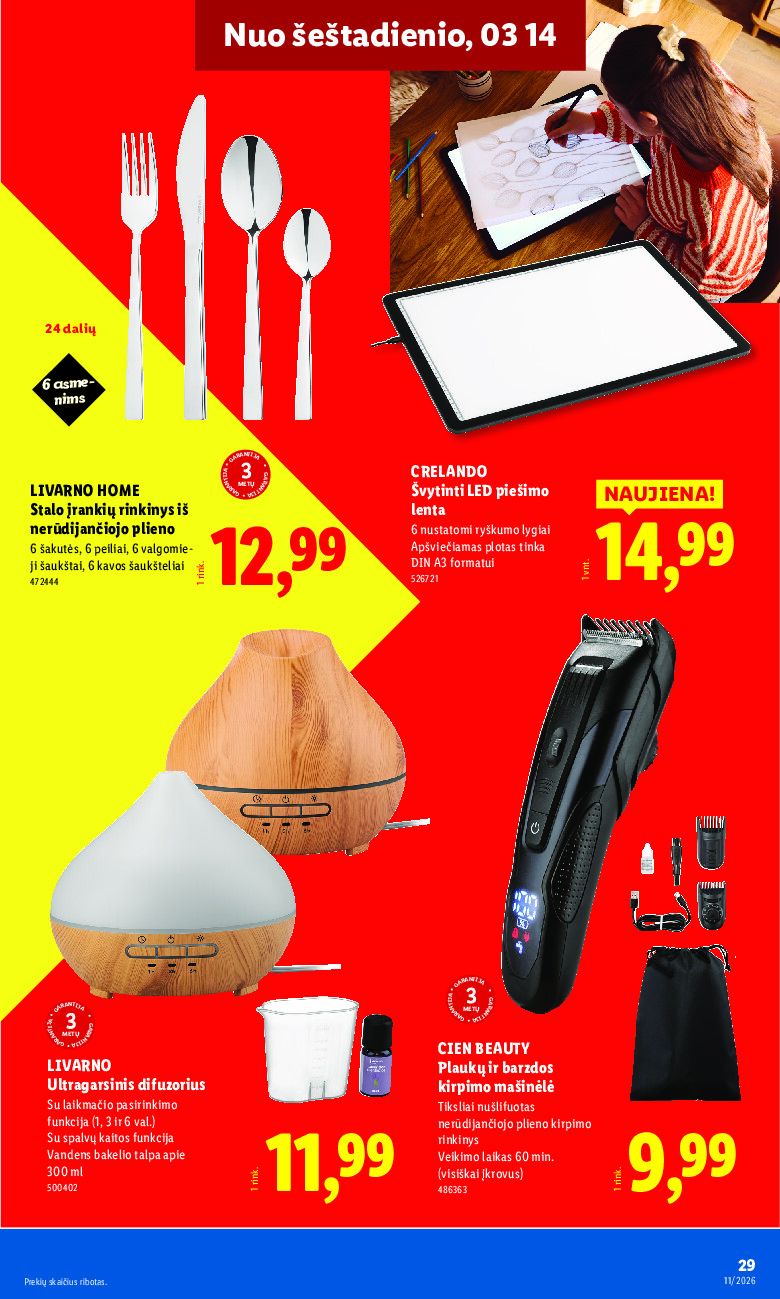 NE MAISTO PREKIŲ PASIŪLYMAI (2026-03-09 - 2026-03-15) | 29