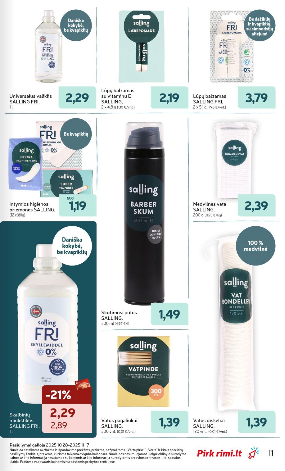 RIMI - SALLING prekių katalogas (2025 10 28 - 2025 11 17) | 11