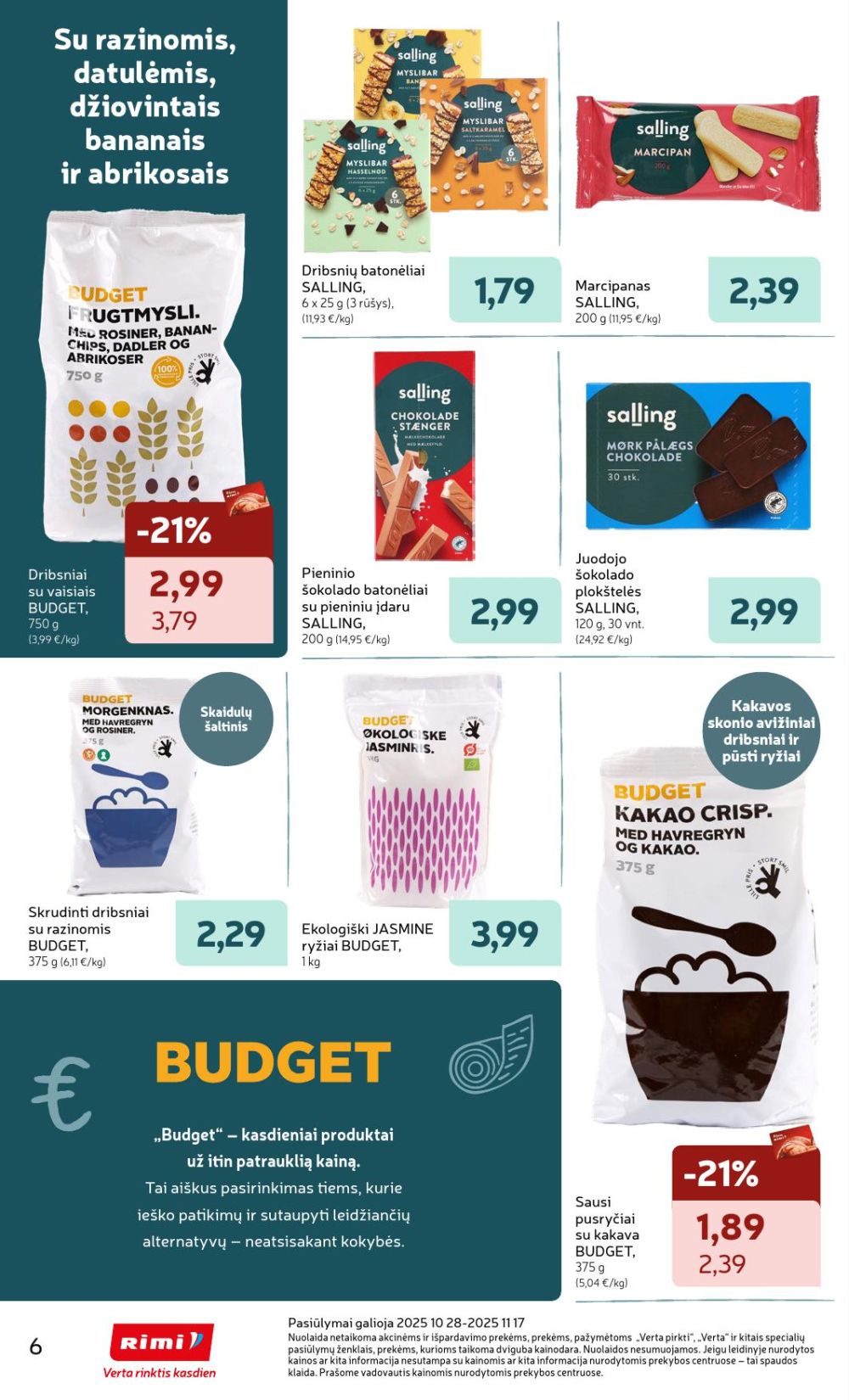 RIMI - SALLING prekių katalogas (2025 10 28 - 2025 11 17) | 6