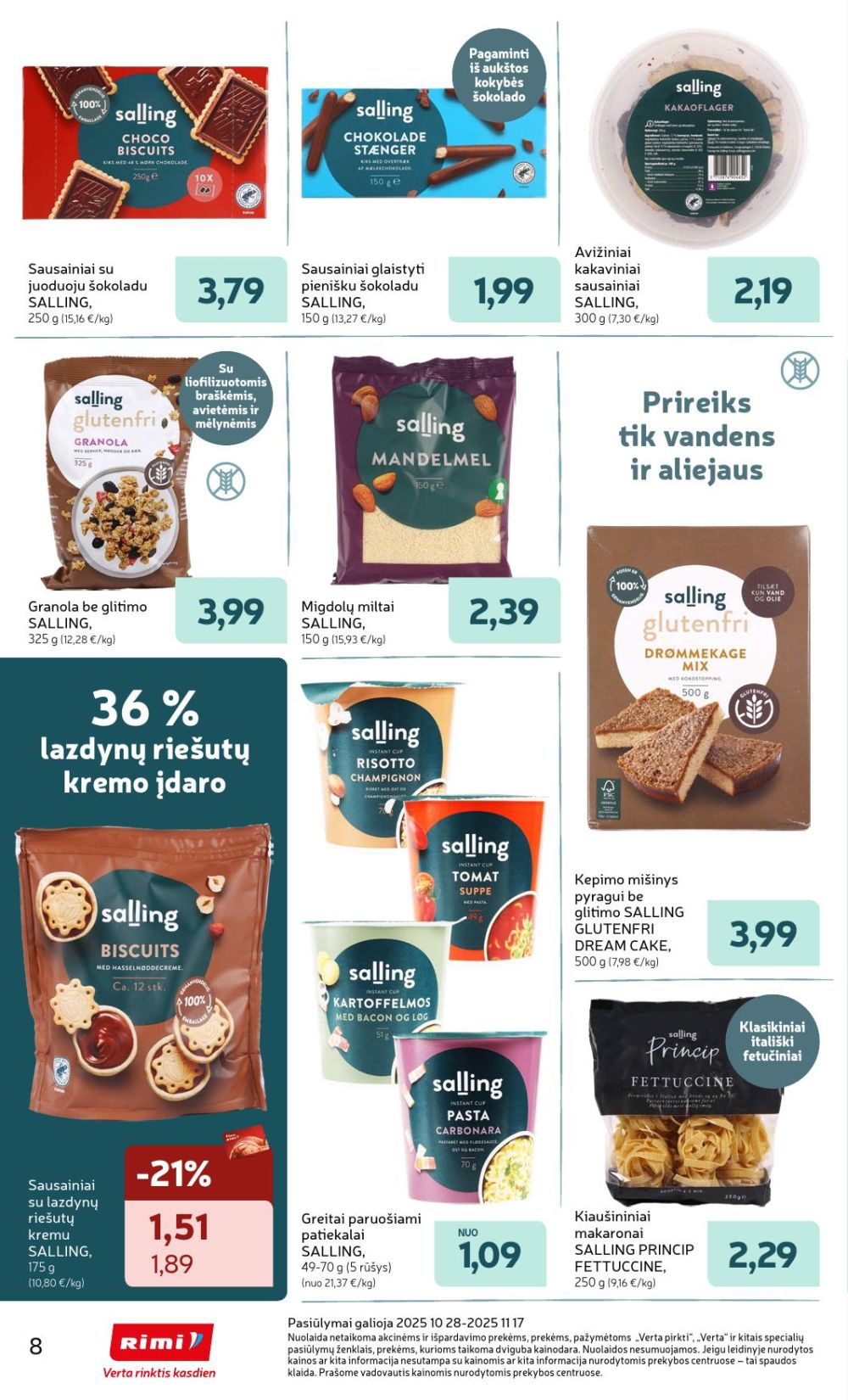 RIMI - SALLING prekių katalogas (2025 10 28 - 2025 11 17) | 8