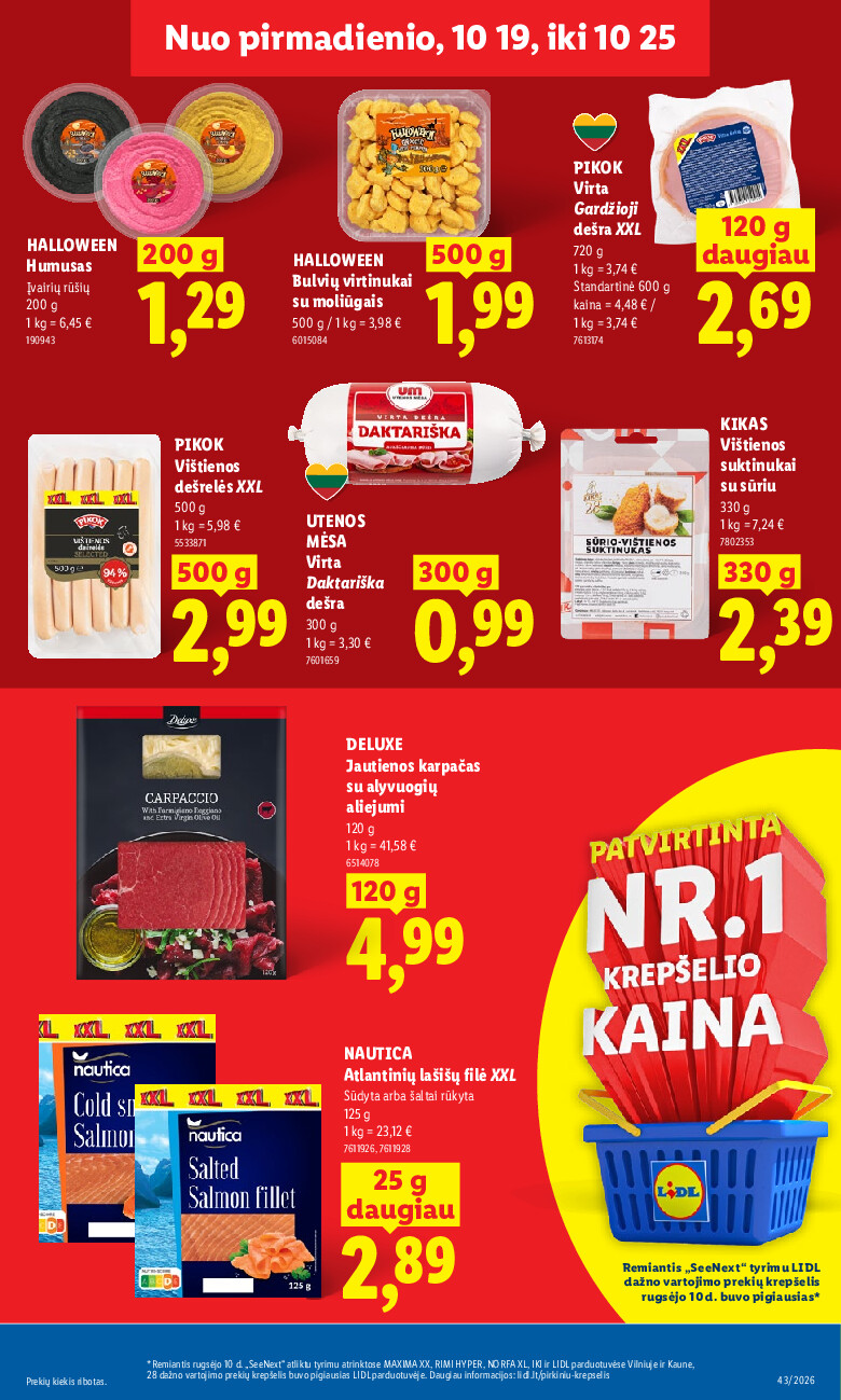 MAISTO PREKIŲ PASIŪLYMAI (2026-10-19 - 2026-10-25) | 11