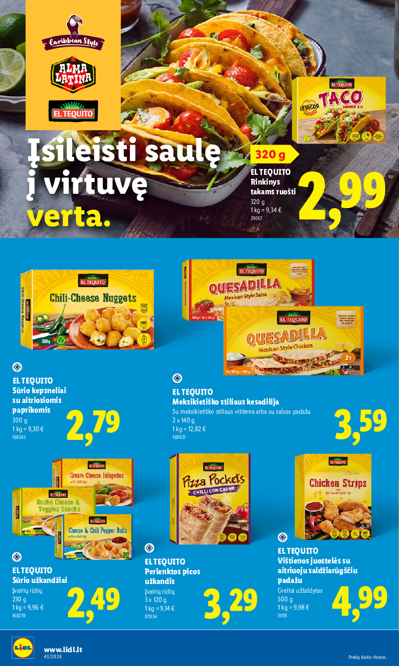 MAISTO PREKIŲ PASIŪLYMAI (2026-10-19 - 2026-10-25) | 22
