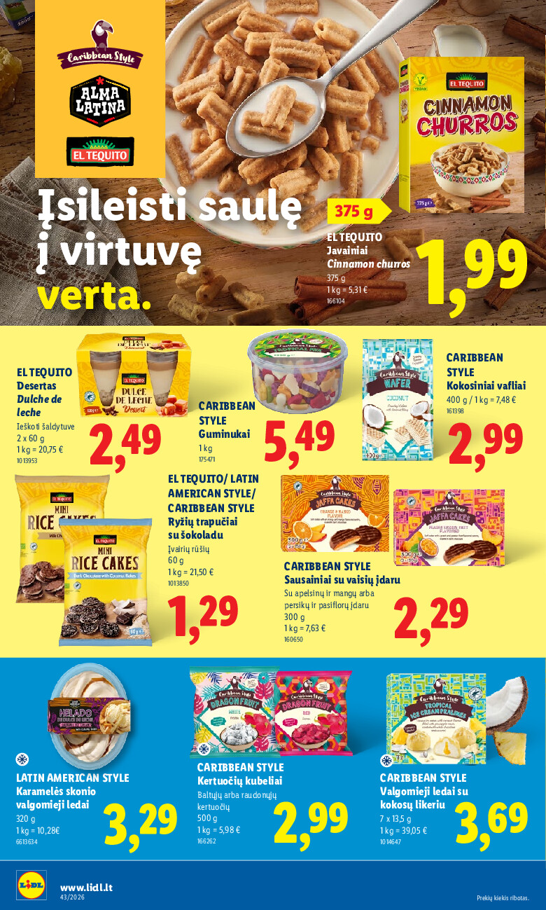 MAISTO PREKIŲ PASIŪLYMAI (2026-10-19 - 2026-10-25) | 24