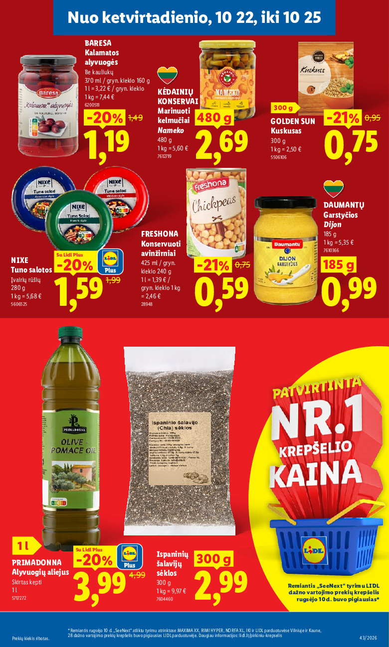 MAISTO PREKIŲ PASIŪLYMAI (2026-10-19 - 2026-10-25) | 27
