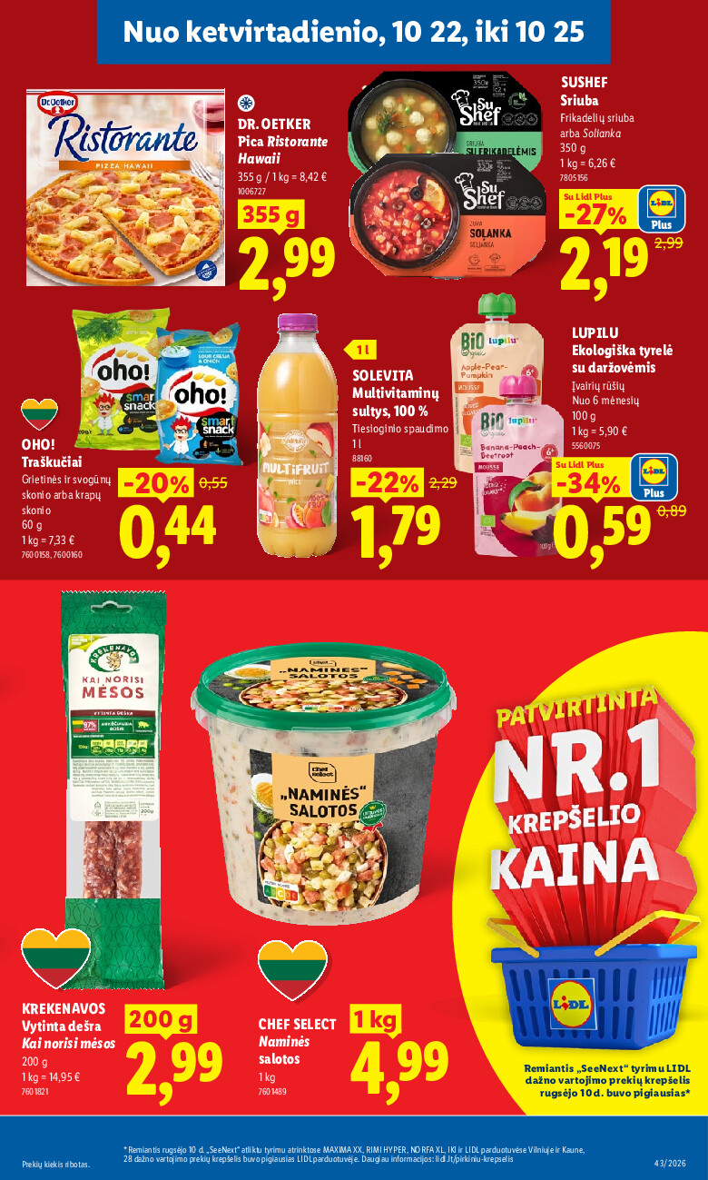 MAISTO PREKIŲ PASIŪLYMAI (2026-10-19 - 2026-10-25) | 29